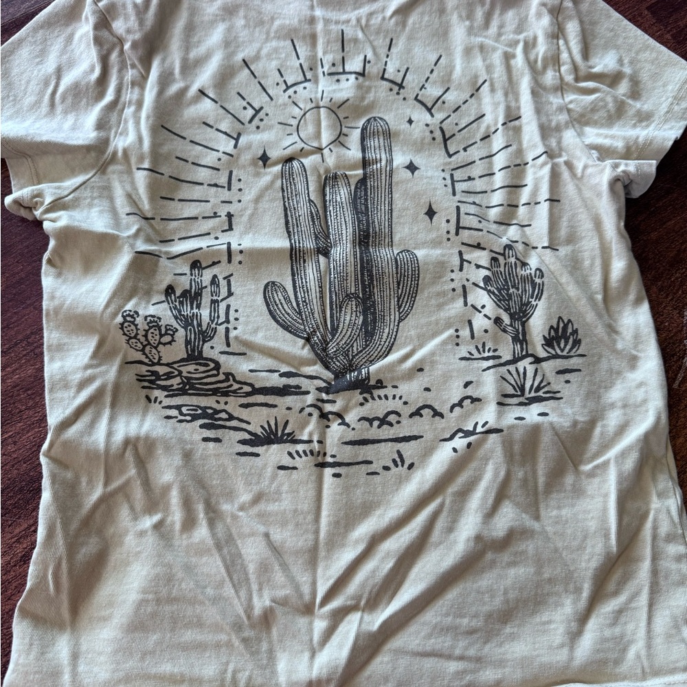 Desert Graphic Beige T-Shirt